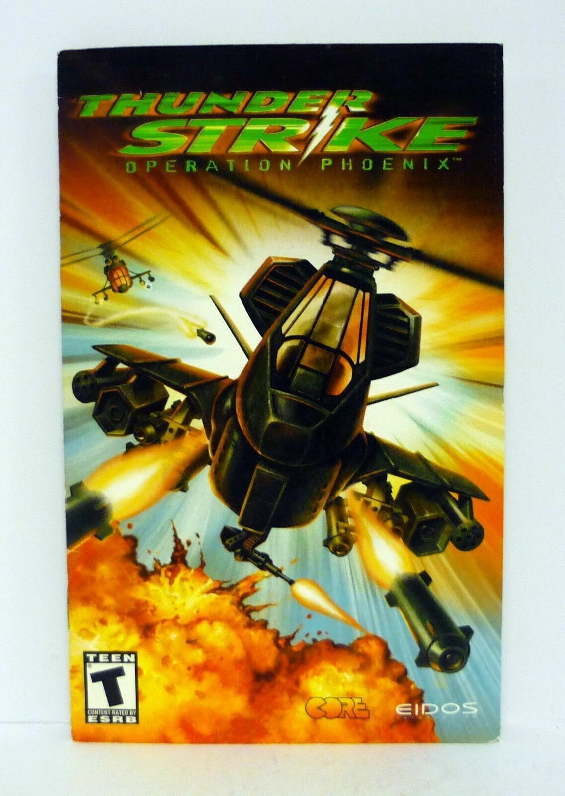 Thunder Strike Instruction Manual Sony PlayStation 2 PS2 Game Booklet 2001 - $1.48