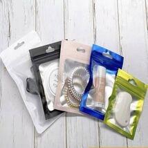 25 Pcs Colored Full Window Ziplock Plastic bags for retail packaging Who... - €3,96 EUR+