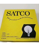 Satco Light Bulbs S3821 15-Watt Candelabra Base (Small) Clear BOX OF 25 ... - $55.70 CAD
