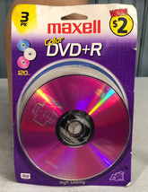 Maxell Color DVD+R Three 3 Pack Blank Recordable DVD - $6.76