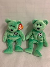 TY Beanie Baby Kicks Bear x2 - £39.10 GBP