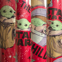 1 Roll The Mandalorian "The Child" Grogu Christmas Gift Wrapping Paper 60 sq ft  - $12.93