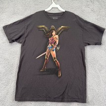 DC Wonder Women Gray Short Sleeve Crew Neck Pullover T Shirt Size Large - £19.73 GBP