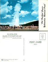 Wyoming(WY) Yellowstone National Park Old Faithful Geyser Vintage Postcard - £7.48 GBP