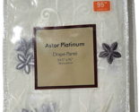 Westgate Astor Platinum Drape Panel 54.5x95 In Sheer Polyester Nylon White - £19.13 GBP