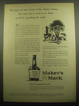 1959 Maker&#39;s Mark Bourbon Ad - You may not have heard of this whisky before - £11.78 GBP