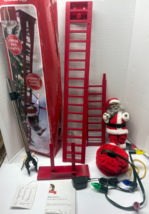 Mr Christmas Super Climbing Black Santa Claus LED Lights 15 Songs - $1,107.22 MXN