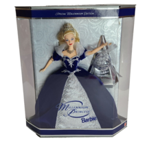 2000 Millenium Princess Happy Holidays Barbie Doll In Box # 24154 Christmas - £29.79 GBP