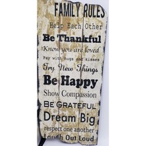 Family Rules Painted Wall Art - $43.56