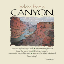 Canyon T-shirt S M L XL 2XL Advice From A Canyon Unisex 100% Cotton Cream - £17.75 GBP