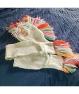 Unicorn Hat Scarf Mittens Combo 1-Piece Set Colorful Sparkle Horn Cute Ears - $469.29 MXN
