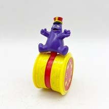 Vintage 1995 Mc Donald’s Circus Grimace On Drum Happy Meal Toy Rare - £7.86 GBP