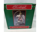House Of Lloyd Christmas Around The World Glass Ornament And Stand - $23.64