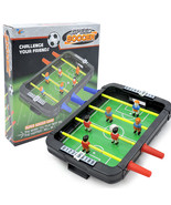mini 4 poles tabletop game speed soccer deluxe kids toy - $35.64 CAD