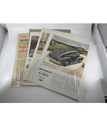 Vintage Lot Of Four Original Chevrolet Ads Cut Outs Prints In protective... - $27.14 CAD