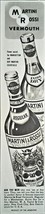 Martini Rossi Vermouth Extra Dry Regular Argentine Flavor 1946 Vintage P... - $9.55