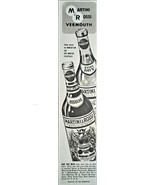 Martini Rossi Vermouth Extra Dry Regular Argentine Flavor 1946 Vintage P... - $13.10 CAD