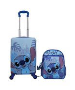 Stitch Luggage Set Multicolor 2-Piece Backpack Tag Spinner Wheels Hard-S... - $139.42 CAD