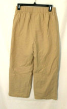 SHEIN CASUAL PANTS WOMAN SIZE LARGE BEIGE ELASTIC WAISTBAND WIDE LEG ANKLE - $9.46