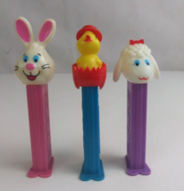 Lot of 3 Easter Pez Dispensers Lamb With Red Bow, Chick, &amp; Bunny (H) - $183.57 MXN