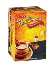 HEB Mexican Hot Cocoa 12 pods per box. lot of 2. hot chocolate delight. ... - £27.37 GBP