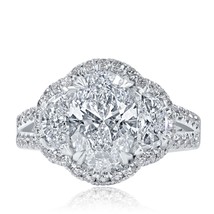 IGI 2.07 CT E-VVS2 Lab Grown Oval Diamond Engagement Ring 14k Gold 3.70 TCW - $44,218.12 MXN