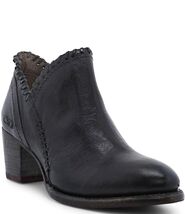 BEDSTU boots booties leather black ankle designer BED STU zip handmade - $118.80