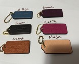 COACH Bag Hang Tag / Key Chain / authentic 2.5 *1 in  Aprox pick one - $23.99