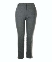 MSRP $315 Weekend Max Mara Black &amp; Gray Herringbone Capri Pants Size 6 NWOT - £82.81 GBP