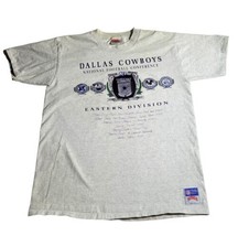 VTG 90s NFL Dallas Cowboys NFC Eastern Division T Shirt Nutmeg XL - £38.68 GBP