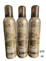 Schwarzkopf Smooth &#39;N Shine Curl Defining Mousse 9oz Each - 3 Cans - £77.00 GBP