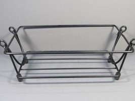 Temptations Black Metal Loaf Pan Trivet Stand 9&quot; x 6&quot; Handles Kitchen - £8.63 GBP