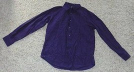 Mens Shirt Apt 9 Purple Long Sleeve Button Front Dress Shirt-size L - £6.25 GBP
