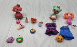 Lalaloopsy mini doll lot Choco Whirl Swirl Scoops Waffle Cone Sunny Side Up pets - £19.35 GBP