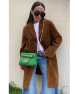 ZARA BNWT 2025. TOBACCO LEATHER SUEDE COAT JACKET LIMITED EDITION. 2969/... - $341.18