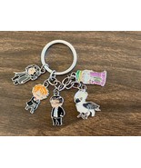 Harry Potter Character Charms Handmade Enamel Metal Keychain Key Ring - $321.59 MXN