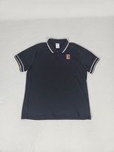 Nike Court Heritage Short Sleeve Tennis Polo Men&#39;s M Black Raglan FQ2101... - $47.99