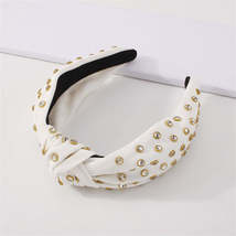 White &amp; Cubic Zirconia Knot-Accent Hard Headband - £14.37 GBP