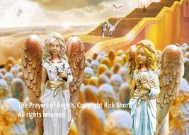 The Prayers of Angels Angelic Gathering in Heaven Digital Art Print - $35.00