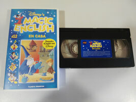 En casa Magic English Découvrez el Anglais con WALT DISNEY VHS Film Tape - $8.65