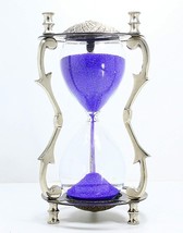 Antique Brass Sand Timer Hourglass Sand Glass Clock Exercise Décor gift ... - £43.83 GBP