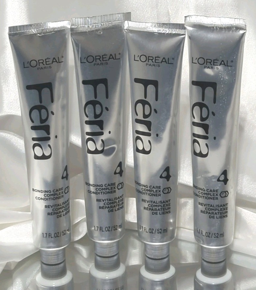 4 Tubes L&#39;Oreal Feria Bonding Care Complex Conditioner Step 4 - $26.75