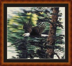 EAGLE IN FLIGHT - pdf x stitch chart Original Artwork © Steven Michael Gardner - £9.46 GBP