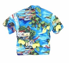 Vintage Mens Gottex Nautical Cactus Lemon Beach Shirt XL Cotton Short Sl... - £28.97 GBP