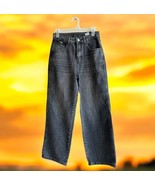 Davy COFIDENT Women’s Juniors S High Rise Baggy Denim Jeans Black Acid W... - $452.42 MXN