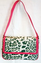 Vera Bradley Baekgaard Slim Shoulder Satchel Leather Snow Leopard NWT - £43.96 GBP