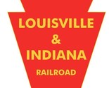 Louisville and Indiana Railroad Railway Train Sticker Decal R7383 - $1.95+