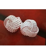 silver earrings for women Fashion Tennis stud ear cuff - $9.49