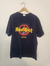 Vintage Hard Rock Cafe All is One Dallas Peace Sign T-Shirt LARGE stained - $9.94
