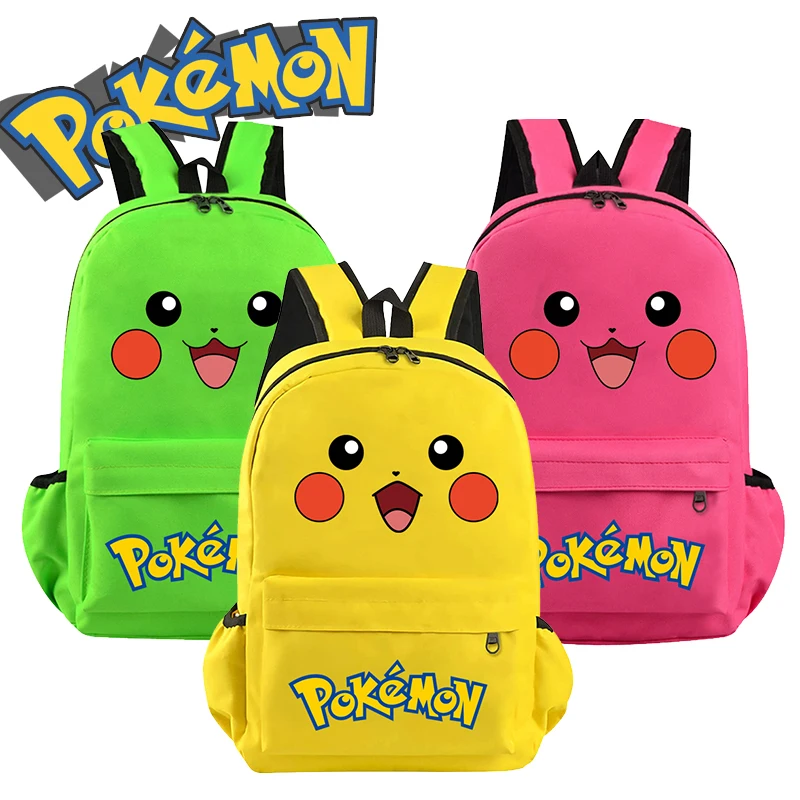 Bandai Pokemon Pikachu Backpack Charmander Bulbasaur Primary Schoolbag Tote Bag - £23.19 GBP